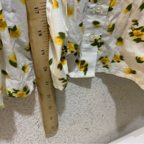 J.Crew Pintuck peplum top in budding rose print XS - Picture 6 of 8